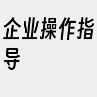 企业操作指导