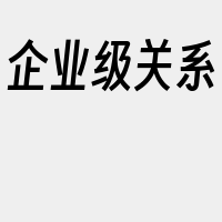 企业级关系