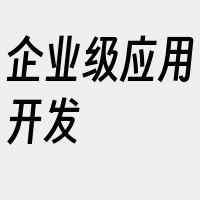 企业级应用开发