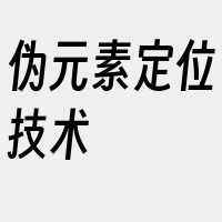 伪元素定位技术