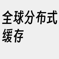 全球分布式缓存