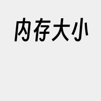 内存大小