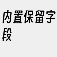 内置保留字段