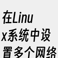 在Linux系统中设置多个网络接口