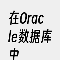 在Oracle数据库中