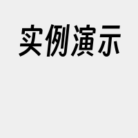 实例演示