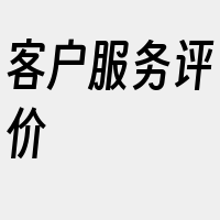 客户服务评价