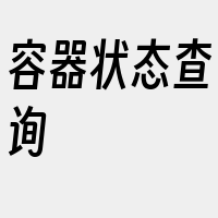 容器状态查询