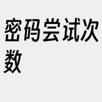 密码尝试次数