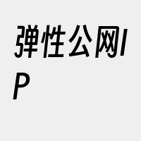 弹性公网IP