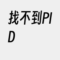 找不到PID