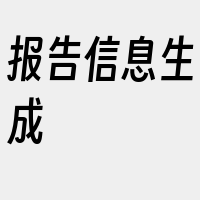 报告信息生成