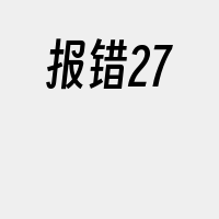 报错27