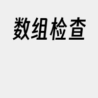 数组检查