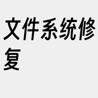 文件系统修复