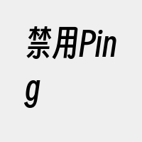 禁用Ping