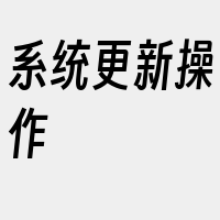 系统更新操作