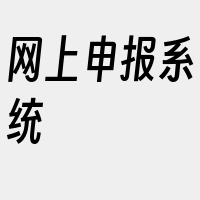 网上申报系统