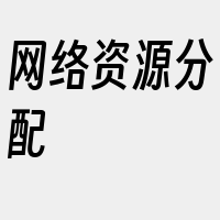 网络资源分配