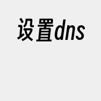 设置dns