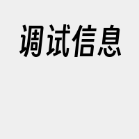 调试信息