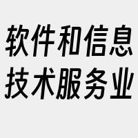 软件和信息技术服务业