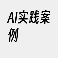 AI实践案例