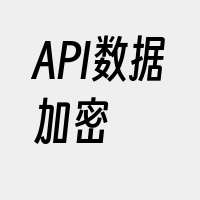 API数据加密