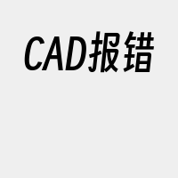 CAD报错