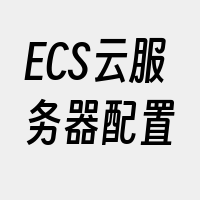 ECS云服务器配置