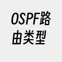 OSPF路由类型