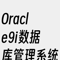 Oracle9i数据库管理系统