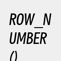 ROW_NUMBER()