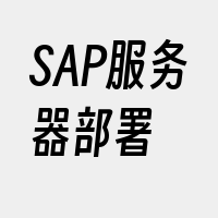 SAP服务器部署
