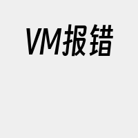 VM报错