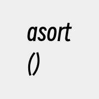 asort()