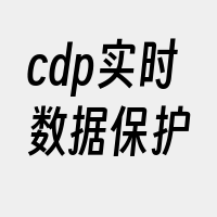 cdp实时数据保护