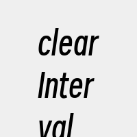 clearInterval