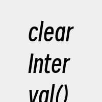 clearInterval()函数