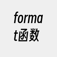 format函数