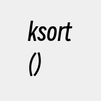 ksort()