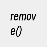 remove()