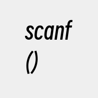 scanf()