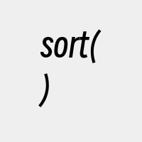 sort()