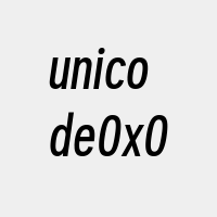 unicode0x0